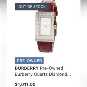 Burberry | Accessories | Burberry Diamond Bezel Watch With  display picture 3